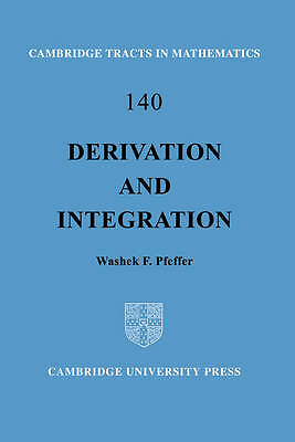 Derivation and Integration Pfeffer Hardback Cambridge University Press