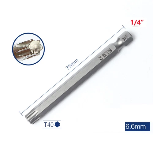 HKDZ Torx Screwdriver Bits T3,T4,T5,T6,T7,T8,T9,T10,T15,T20,T25,T27,T30,T40-T50 - Picture 40 of 65