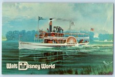 Walt Disney World Cruising By Excursion Steamer Pre Opening Vintage Postcard