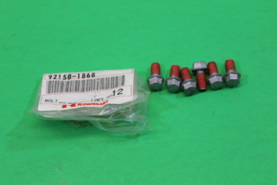 NOS KAWASAKI BOLT 6X12 QTY 6 VN1500 87-00 ZX1100 ZX1000 ZX900