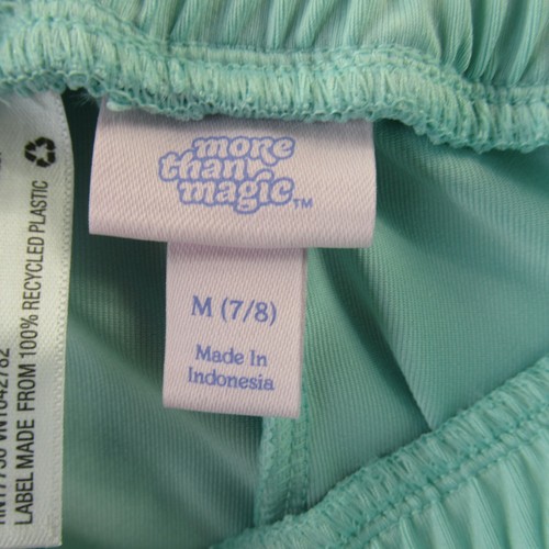 More Than Magic Girls Shorts Medium 7/8 Turquoise Elastic Waist Stretch Casual - Picture 5 of 11