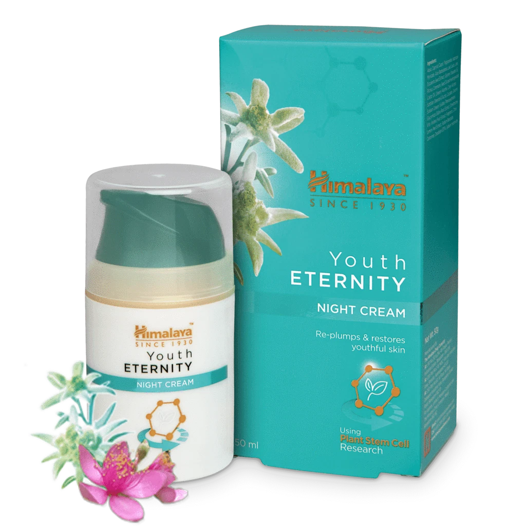 Himalaya Youth Eternity Night Cream 50ml reduces fine lines wrinkles Exp 2024