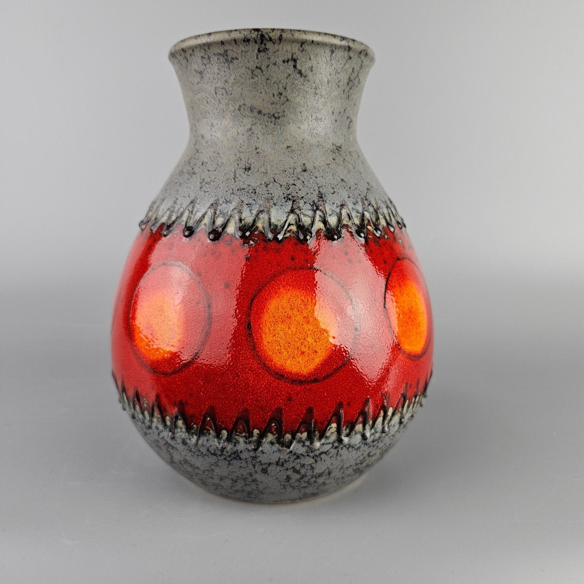 【Dumler&Breiden】35cm fat lava ファットラバ Vintage West German Fat Lava vase by Dumler & Breiden. Shape