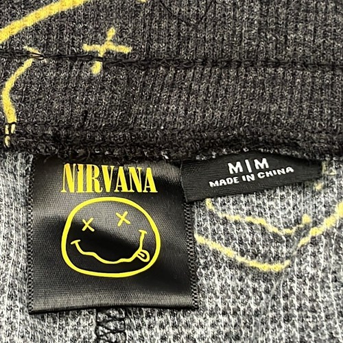 Nirvana smiley face gray short pant men’s size M - Picture 6 of 8