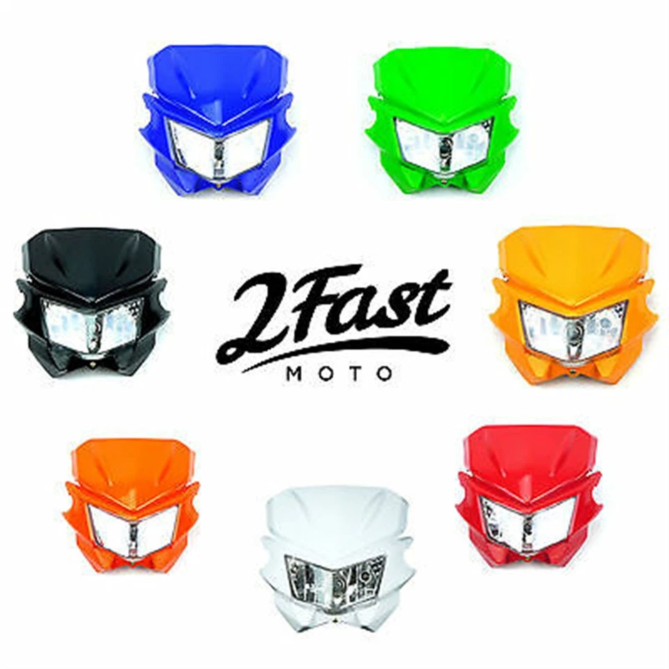 Faro Estilo Acerbis - Street Fighter Bicicleta Deportiva Moto Verde 111-003 Foto 4 de 4