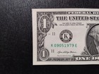 2021- dollar bill birthday note { K 09-05-1979 E } — photo 1