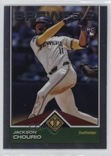 2024 Topps Transcendent Collection Icons Chrome Jackson Chourio #76 4f5