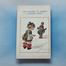 Comic Children Postcard C1920 Leap Frog Drawers Down Unlucky