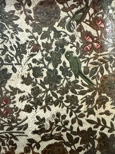 Vintage Set Of 4 Alfred E Knobler Highmount Paper Mache Trays Birds Floral Japan - Picture 12 of 13