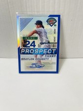 2024 Panini Prospect Edition - Braylon Doughty Blue Prizm Signatures /149 
