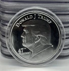 President Donald Trump 1 oz .999 Silver Coin 47th  Encapsulated