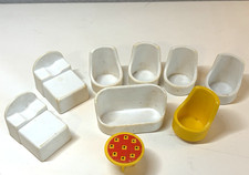 GUC VINTAGE KENNER TREE TOTS Family Tree House Furniture lot C table/bed/chair