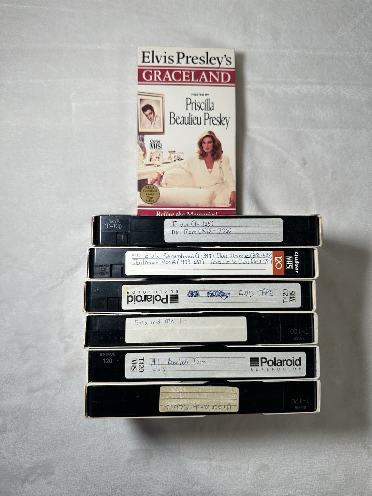 Elvis Presley lot of VHS tapes random.