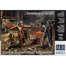 1/35 Zombieland: Zombie Hunter Road to Freedom (4 Zombies & Escaping Girl)
