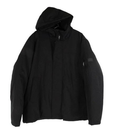 SEAN JOHN TASLAN BOMBER SNORKEL Men's Hooded Black Jacket Coat XL NWT List $225