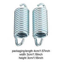 2X RüCkstellfeder FüR Bremssattel Hinten Metall Einfache Direktmontage ZubehöR