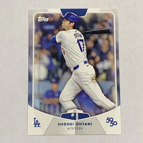 2024 Topps 50/50 Shohei Ohtani HR #1 Los Angeles Dodgers Baseball Card #2