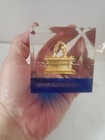 Vintage Ark Of The Covenant Lucite Incased Paperweight W/ Bible Verse  — photo 1