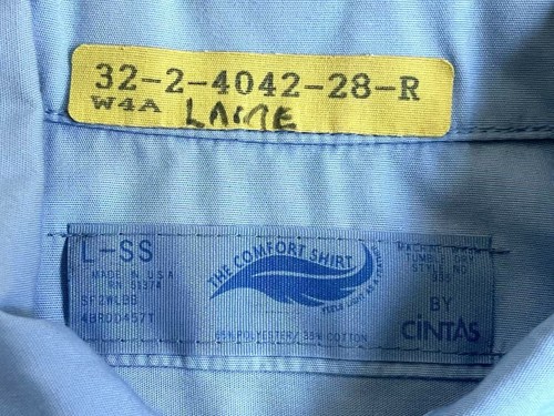 Vintage 90s US Firefighter Fireman Paramedic Button down Shirt with Patch Mens L - Picture 3 of 10