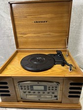 Crosley CR 79cD Radio CD Cassette Tape Record Player Turns On Desp. Info