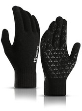 TRENDOUX Winter Knit Touch Screen Gloves for Men Women - Warm, Anti-Slip, Textin