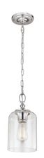 Feiss P1310ORB Hounslow Glass Pendant Lighting, Bronze, 1-Light (7"Dia x 13"H)