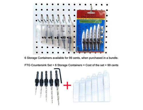Juego de brocas avellanadoras 5 piezas #4#6#8#10#12 brocas cónicas para carpintería - Imagen 4 de 6