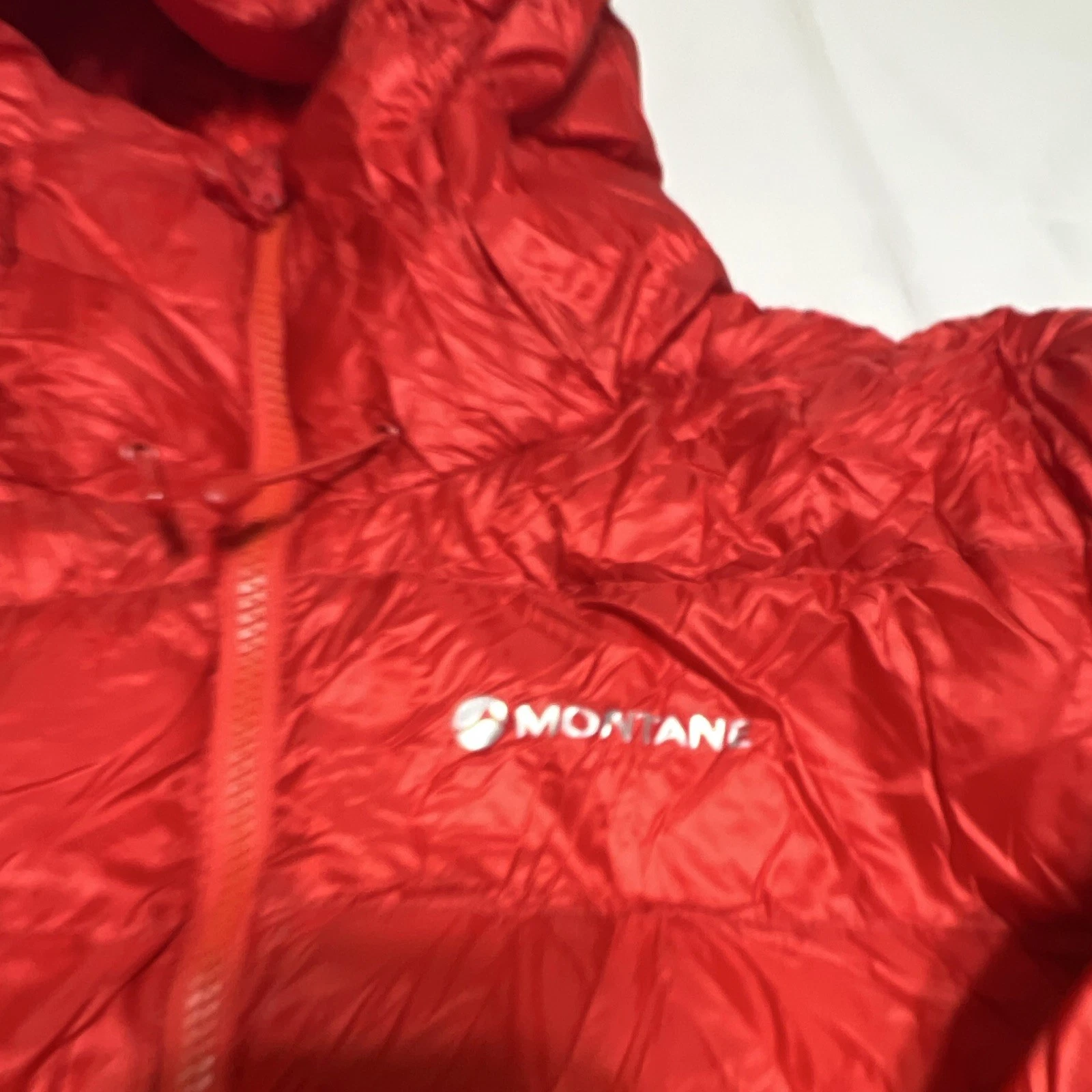 Montane Featherlite 800 Down Hooded Puffer Jacket Full Zip Packable Men’s L Red - product detail image 4