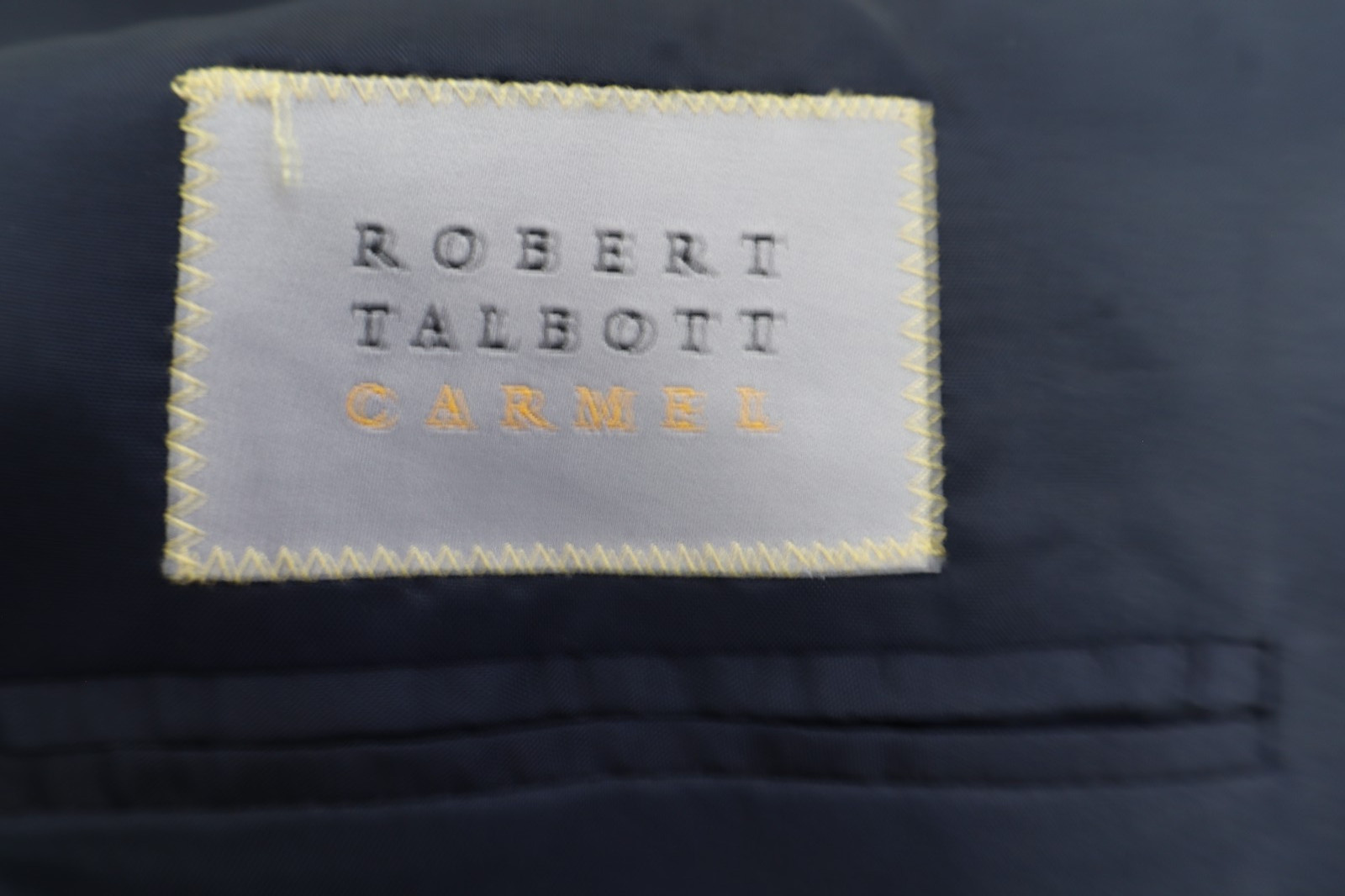 Robert Talbott Carmel blue plaid 2button side ven… - image 8
