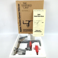 THE PAMPERED CHEF Apple Peeler Corer Slicer 2430 Taiwan Made w/ Box & Manual EUC
