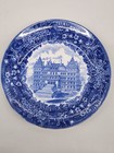 Antique Historical Flow Blue Plate c1890's Capitol Albany, N.Y. — photo 2