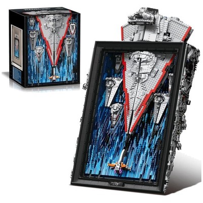 5345-Piece Star Destroyer Model - Impressive Wall Art Block Set for Adults