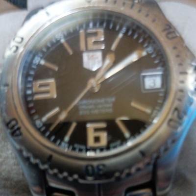 TAG Heuer Aquaracer Chronograph 43mm Blue Dial Quartz Watch From Japan