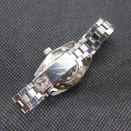 Rado Purple Horse Uhr Damen Automatik 22mm Vintage Rund Datum Silber Swiss - Bild 12 von 15