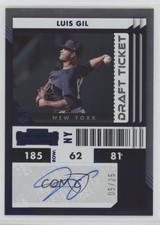 2022 Chronicles Contenders Rookie Ticket Draft Blue 5/25 Luis Gil #14 Auto rs2