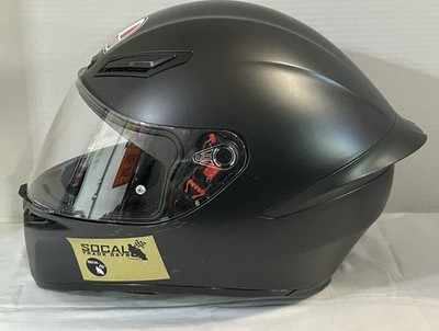 AGV FMVSS No. 218 Matte Black Motorcycle Helmet DOT Size XL (61-62)
