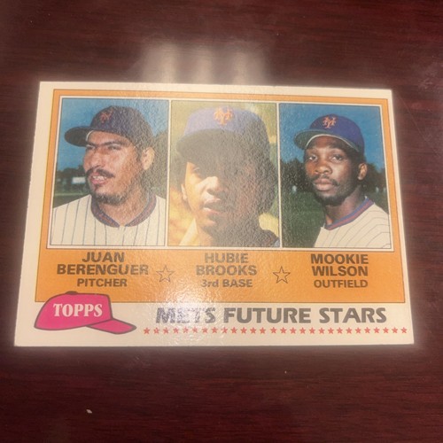 1981 Topps Mets Future Stars Juan Berenguer, Hubie Brooks, Mookie Wilson RC #259