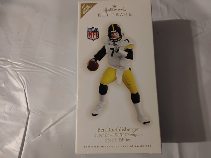 Hallmark Keepsake Ben Roethlisberger Superbowl XLIII Special Edition Ornament...