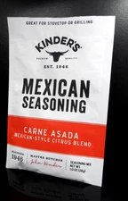 Pack of 4 ~ Kinder's Carne Asada Mexican Style Citrus Blend Seasoning (1 OZ/ea)