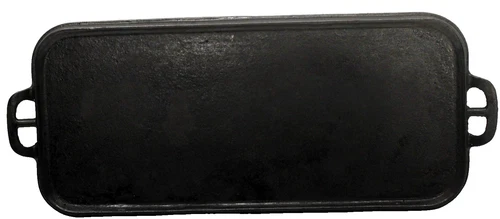 Antique Erie Pre Griswold 744 #7 Cast Iron 19" Long Griddle 8" W Double Burner