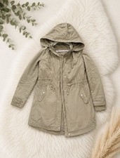 H&M Divided Damen Parka Jacke dünn hellbraun...
