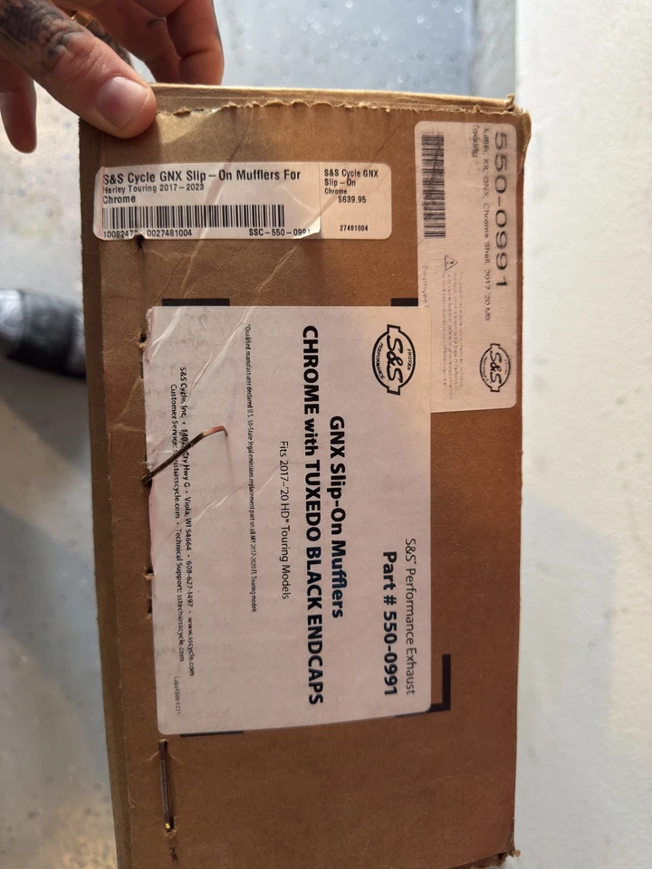 Silenciadores deslizantes cromados S & S Cycle 4" Grand National 550-0693 - Imagem 4 de 4