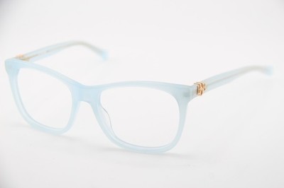 NEW LOVE MOSCHINO MOL520SAM 0MVU AZURE BLUE AUTHENTIC DESIGNER EYEGLASSES 52-17