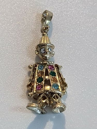 9ct Yellow Gold Articulated Clown 