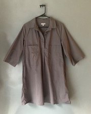 ASOS oversized industrial gray women's size 40 shirt dress lagenlook modern cute