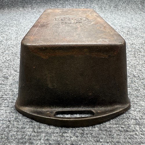 Vintage Lodge 4Lp Cast Iron Bread Loaf Pan 4 1/2 x 8 1/2 Baking Pan Made in USA - Imagen 12 de 15