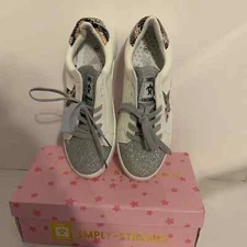 Simply Southern Sneakers With Silver Glitter Size 9 SMPLY-STHRNO5 NEW