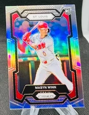 2024 Panini Prizm Baseball Silver Holo Prizm Masyn Winn STL Cardinals Rc #256