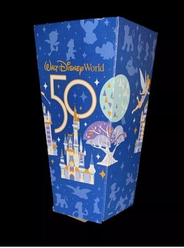 Set of 6 NEW Walt Disney World 50th Anniversary Cardboard Popcorn Buckets Boxes - Picture 4 of 7