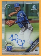GABRIEL CANCEL 2019 Bowman Chrome Prospect Refractor Autograph AUTO Rookie /499